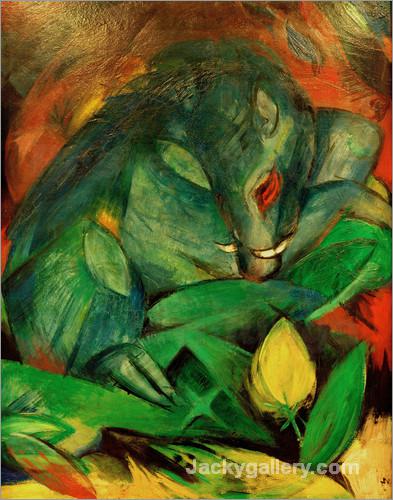 Boar and Sow (wild boars) by Franz Marc paintings reproduction